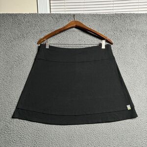 SmartWool Womens Skirt Sz Small Solid Black Pull On Merino Wool